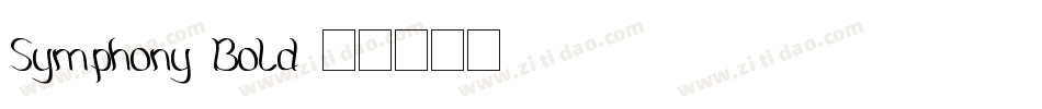 Symphony Bold字体转换